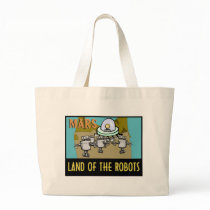 MARS - LAND OF THE ROBOTS TOTE BAGS