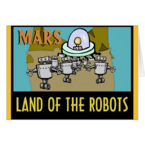 MARS - LAND OF THE ROBOTS CARD