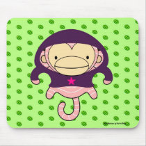 Mars Monkey Watermelon Mousepad - OLIVIA mousepads
