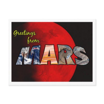 MARS POSTCARD by sstift