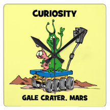 Mars Rover Curiosity Clock