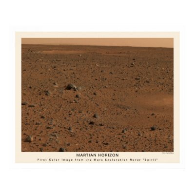 Mars Rover Spirit First Photo 2004 Posters by Space_Exploration