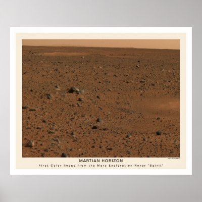 Mars Rover Spirit First Photo 2004 Posters by Space_Exploration