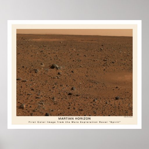 Mars Rover Spirit First Photo 2004 Posters