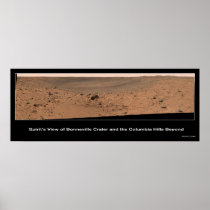 Mars Rover Spirit's Destination:  Columbia Hills Posters