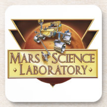 Mars Science Laboratory Landing Team Logo Drink Coasters