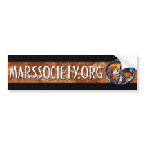 Mars Society Bumper Sticker bumper stickers
