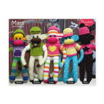 Mars Sock Monkey Post Card - Graffiti