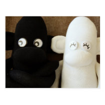 Mars Sock Monkey Post Card - Herman & Lily postcards