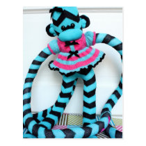 Mars Sock Monkey Post Card - Isis postcards