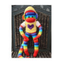 Mars Sock Monkey Post Card - Monica postcards