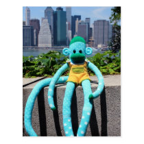 Mars Sock Monkey Post Card - Stuart postcards
