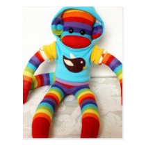 Mars Sock Monkey Post Card - Tyler postcards