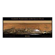Mars Summit Panorama with Rover Deck posters by solarviews Mars Summit Panorama with Rover Deck posters