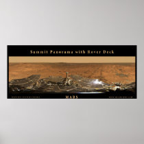 Mars Summit Panorama with Rover Deck Posters