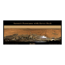 Mars Summit Panorama with Rover Deck posters
