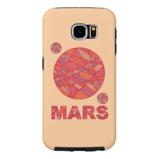 Mars The Red Planet Space Geek Solar System Fun Samsung Galaxy S6 Cases