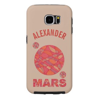 Mars The Red Planet Space Geek Solar System Fun Samsung Galaxy S6 Cases