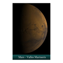 Mars - Valles Marineris posters by rfwatkins Mars - Valles Marineris posters