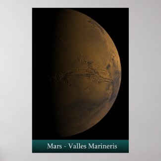 Mars - Valles Marineris Print