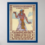 Marseille - Alexandrie ~ La Route D'Egypte Print