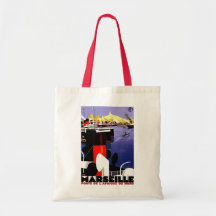 "Marseilles, France" Vintage Travel Bags