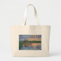 Marsh View at Pawleys Island Tote Bags
