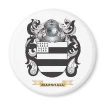 Marshall Coat of Arms (Family Crest) Fridge Magnet