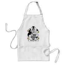 Marshall Family Crest aprons by coatsofarms Marshall Family Crest aprons