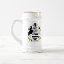 Marshall Family Crest mugs by coatsofarms Marshall Family Crest mugs