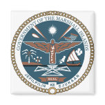 Marshall Islands Coat of Arms detail Magnet