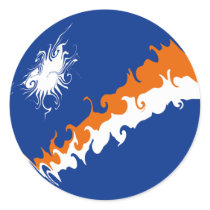 Marshall Islands Gnarly Flag stickers