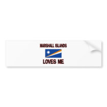 Marshall Islands Loves Me bumper stickers