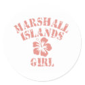 Marshall Islands Pink Girl stickers