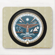 Marshall Islands quality Flag Circle Mousepad