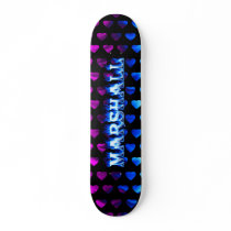 Marshall skateboard blue fire and flames design. by skatersollie Marshall skateboard blue fire and flames design.