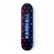 Marshall skateboard blue fire and flames design. by skatersollie Marshall skateboard blue fire and flames design.