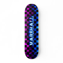 Marshall skateboard blue fire and flames design. by skatersollie Marshall skateboard blue fire and flames design.