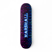 Marshall skateboard blue fire and flames design. by skatersollie Marshall skateboard blue fire and flames design.
