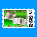 Marshmallow Christmas Postage Stamp stamps