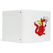 Marshmallow Toasting Dragon Binder