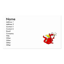 Marshmallow Toasting Dragon Business Card Template