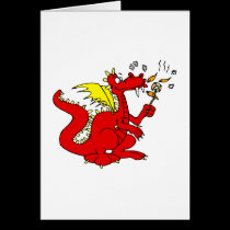 Marshmallow Toasting Dragon cards