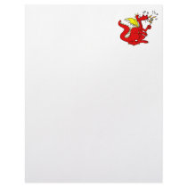 Marshmallow Toasting Dragon Personalized Letterhead