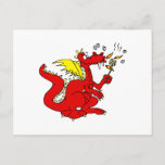 Marshmallow Toasting Dragon Postcards