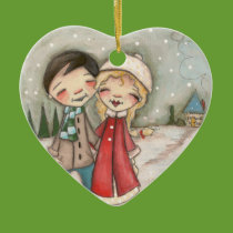 Marshmallow World - Ceramic Ornament (no date)
