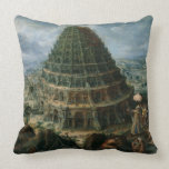 Marten van Valckenborch- The Tower of Babel Pillow