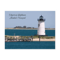 martha's Vineyard, Edgartown Lighthouse Post Card