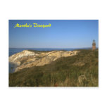 Martha's Vineyard Lighthouse and Clay Cliffs Post Card