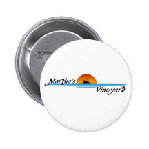 Marthas Vineyard Shark Pinback Button